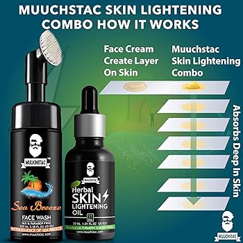 MUUCHSTAC Skin Lightening Combo - Herbal Skin Lightening Oil 30 ml